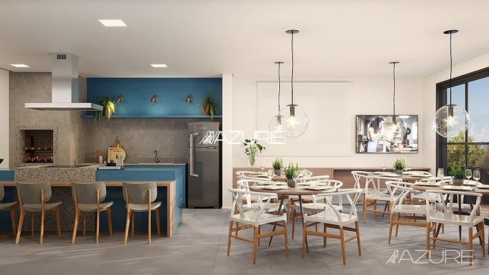 Apartamento 2 quartos, semimobiliado - Cond. Clube