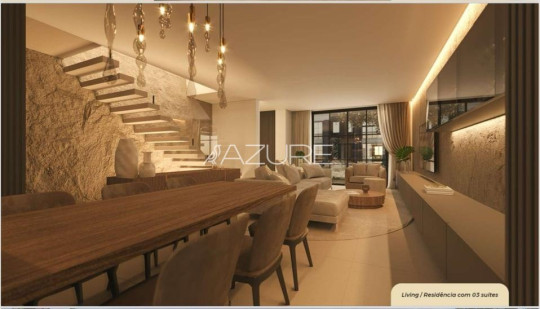 Casa em condomínio - 3 Suítes em Santa Felicidade