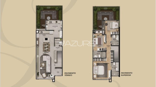 Casa em condomínio - 3 Suítes em Santa Felicidade