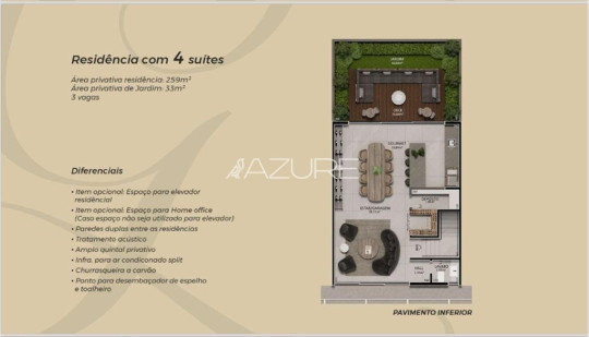 Casa Alto Padrão em Condomínio em Santa Felicidade